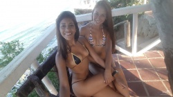 Lola Banny & Anastasia Delgado in G-string bikini for Watch4beauty