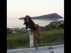 LiveJasmin camgirl LexyHugeBoobs in black bikini