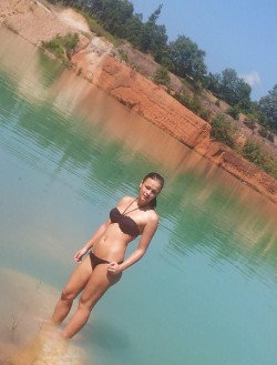 MFC’s Rose Wright in a black bikini